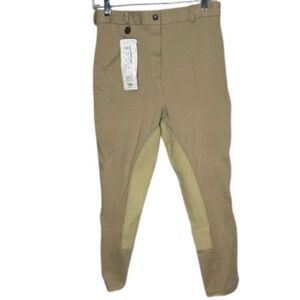 Royal Highness Tan Riding Pants with Reinforced Knees. Size 30. NWT.